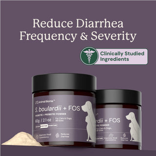 reduce dog diarrhea frequency and severity with clinically studied ingredients