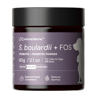 saccharomyces boulardii and fos powder container