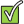 Green checkmark icon