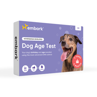 embark dog age test box