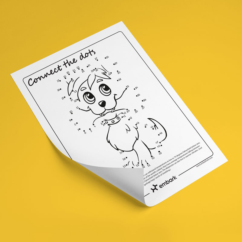 dog connect the dots image
