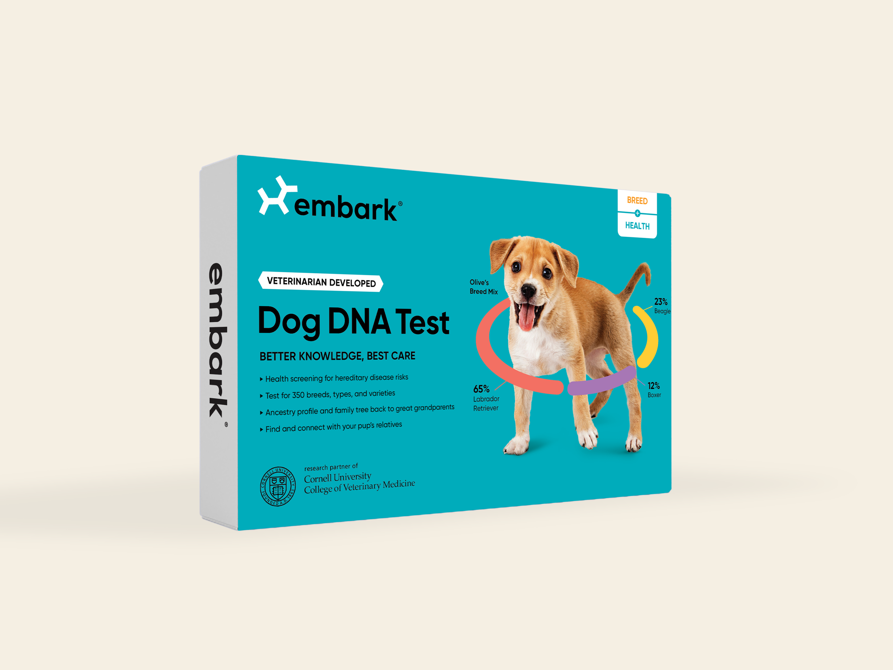 Embark Kit d'identification des races de chien le plus précis - Test ADN de  350+ - Kit d'identification de race de chien avec ancestre et arbre  généalogique